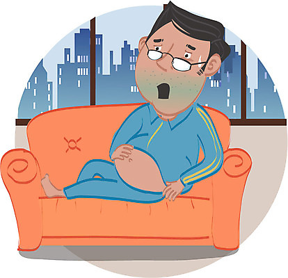 전신 남자 캠페인 일러스트 한명 앉기 성인 치료 소파 질병 암 복부비만 과체중 위암 국내일러스트 AI파일 1 의자 의학 모션 사람 몸무게 비만 파일형식 벡터