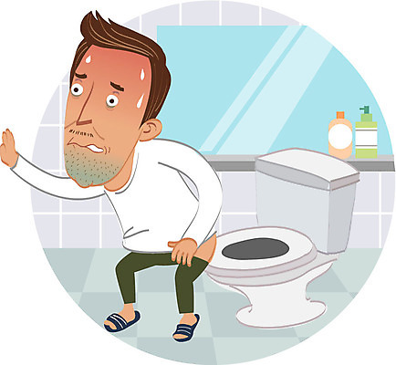 전신 남자 캠페인 일러스트 한명 서기 성인 치료 고통 질병 화장실 변기 암 복통 국내일러스트 AI파일 1 감정 의학 모션 사람 파일형식 벡터