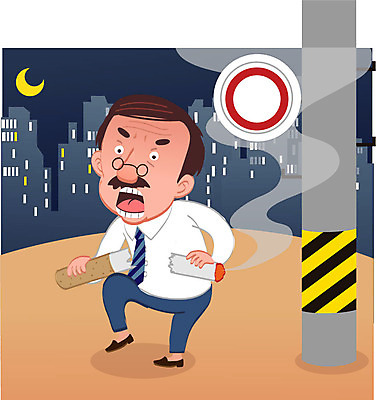 남자 캠페인 가로등 일러스트 담배 한명 성인 건물 치료 손상 질병 금연 담배연기 암 국내일러스트 AI파일 1 건축물 공공시설 컨셉 의학 사람 연기 사회이슈 파일형식 벡터