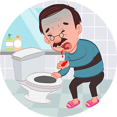 전신 남자 캠페인 일러스트 한명 서기 성인 치료 고통 질병 화장실 변기 암 식도암 국내일러스트 AI파일 1 감정 의학 모션 사람 파일형식 벡터