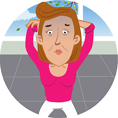 여자 캠페인 일러스트 한명 앉기 상반신 성인 치료 스트레칭 질병 예방 유방암 암 자가진단 국내일러스트 AI파일 1 의학 모션 사람 운동 파일형식 벡터