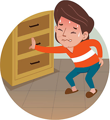 전신 여자 캠페인 일러스트 한명 서기 성인 치료 질병 서랍장 암 요통 자궁경부암 국내일러스트 AI파일 1 가구 의학 모션 사람 허리통증 파일형식 벡터