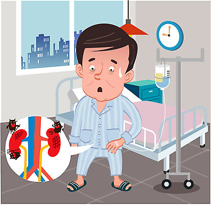 전신 남자 캠페인 일러스트 병원 한명 서기 성인 치료 환자 신장 질병 링거 암 국내일러스트 AI파일 1 의학 의료기기 모션 사람 비뇨기관 파일형식 벡터