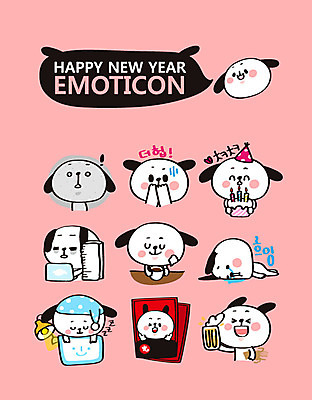 캐릭터 커피 스티커 여러마리 일러스트 새해 맥주 피곤 사람없음 세트 놀람 슬픔 축하 잠 개띠 강아지 눈물 개캐릭터 이모티콘 2018년 화투 무술년 일러캐릭터 AI파일 감정 음료 동물캐릭터 다수 컨셉 주류 표정 반려동물 게임 십이지신 개 연도 파일형식 벡터