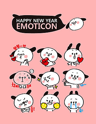 캐릭터 스티커 여러마리 일러스트 응원 새해 키스 웃음 사람없음 세트 슬픔 최고 개띠 강아지 OK 개캐릭터 이모티콘 삐침 2018년 두근두근 창피 무술년 일러캐릭터 AI파일 감정 동물캐릭터 다수 컨셉 표정 손짓 반려동물 십이지신 개 연도 애정표현 파일형식 벡터