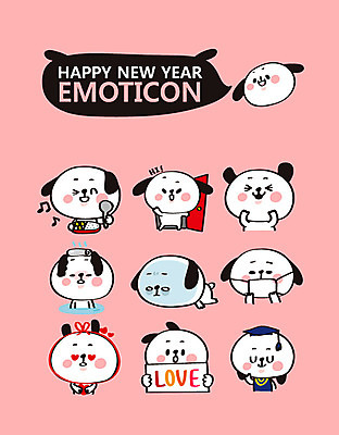 캐릭터 스티커 여러마리 일러스트 졸업 새해 선물 사랑 마스크 웃음 사람없음 세트 온천 목욕 인사 개띠 강아지 감기 먹기 도시락 개캐릭터 이모티콘 2018년 새해선물 무술년 코로나바이러스 일러캐릭터 AI파일 교육 감정 음식 동물캐릭터 다수 모션 표정 반려동물 스파 청결 십이지신 예절 바이러스 개 질병 연도 파일형식 벡터 명절선물