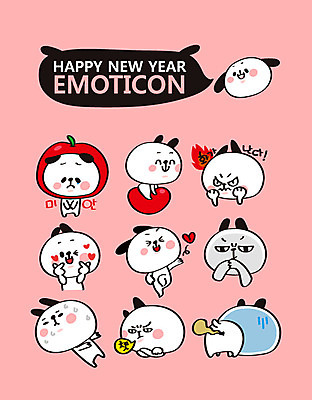 캐릭터 스티커 여러마리 일러스트 새해 사랑 사람없음 세트 분노 하트 개띠 강아지 사과 개캐릭터 이모티콘 방귀 2018년 미안 무술년 일러캐릭터 AI파일 모양 감정 동물캐릭터 다수 과일 반려동물 십이지신 개 사죄 연도 생리현상 파일형식 벡터