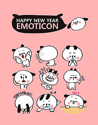 캐릭터 스티커 여러마리 일러스트 새해 웃음 사람없음 세트 슬픔 인사 최고 개띠 강아지 개캐릭터 이모티콘 2018년 시무룩 무술년 일러캐릭터 AI파일 감정 동물캐릭터 다수 표정 반려동물 십이지신 예절 개 연도 파일형식 벡터