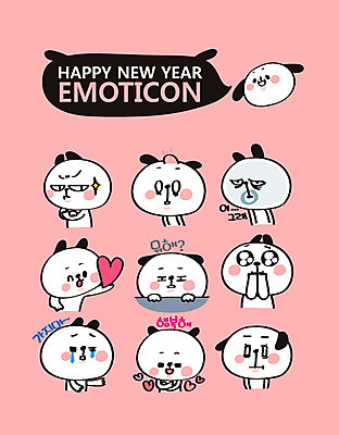 캐릭터 행복 스티커 여러마리 일러스트 새해 사람없음 세트 슬픔 하트 개띠 강아지 감동 개캐릭터 혹 이모티콘 노려봄 2018년 무술년 일러캐릭터 AI파일 모양 감정 동물캐릭터 다수 표정 반려동물 십이지신 개 연도 파일형식 벡터