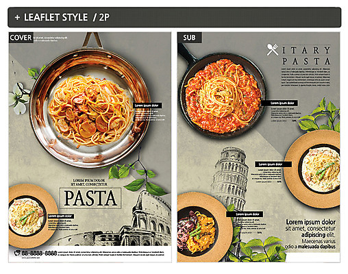 템플릿 ZIP 포스터 리플렛 잎 파스타 사람없음 이탈리아음식 전단템플릿 전단 피사의사탑 인디자인 INDD 이미지템플릿 식물 서양음식 이탈리아 세계문화유산 홍보물 파일형식