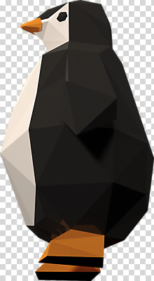 동물 편집이미지 한마리 사람없음 3D소스 3D 입체 디지털합성 펭귄 PNG 편집소스 1 조류 파일형식