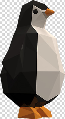 동물 편집이미지 한마리 사람없음 3D소스 3D 입체 디지털합성 펭귄 PNG 편집소스 1 조류 파일형식