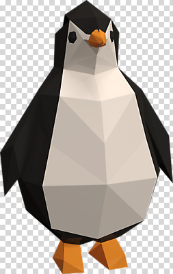 동물 편집이미지 한마리 사람없음 3D소스 3D 입체 디지털합성 펭귄 PNG 편집소스 1 조류 파일형식