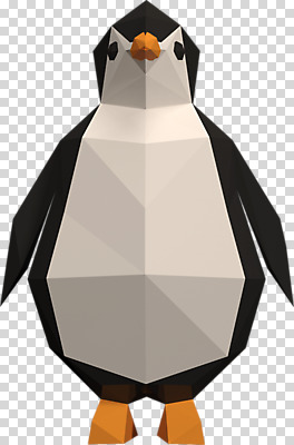 동물 편집이미지 한마리 사람없음 3D소스 3D 입체 디지털합성 펭귄 PNG 편집소스 1 조류 파일형식