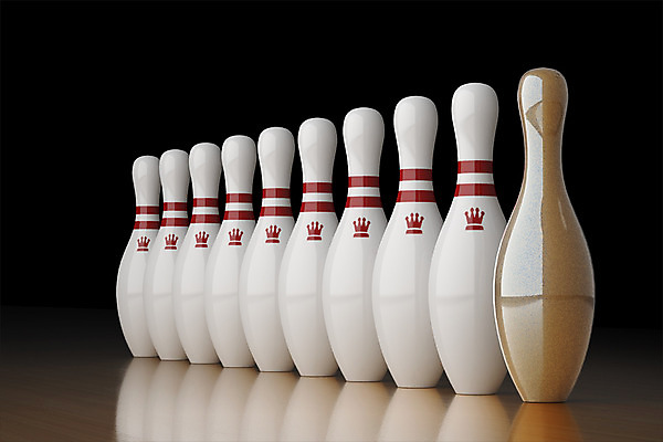 PSD 편집이미지 스포츠 사람없음 3D소스 3D 금색 볼링핀 볼링 디지털합성 편집3D 컬러 구기 볼링용품 파일형식