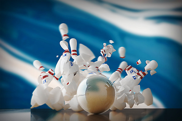 PSD 편집이미지 스포츠 사람없음 3D소스 3D 볼링핀 볼링 디지털합성 볼링공 깨짐 편집3D 컨셉 공 구기 볼링용품 파일형식