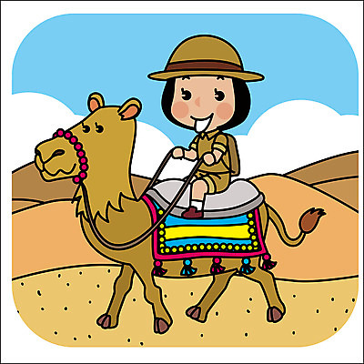 전신 동물 한마리 여자 여행 일러스트 아프리카 한명 성인 야외 사막 세계여행 낙타 국내일러스트 AI파일 1 나라 포유류 사람 세계 파일형식 벡터