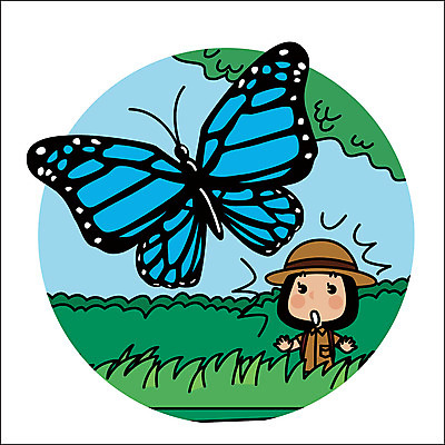 나무 동물 한마리 여자 여행 나비 일러스트 아프리카 한명 상반신 성인 야외 세계여행 열대우림 국내일러스트 AI파일 식물 1 나라 곤충 사람 세계 숲 파일형식 벡터