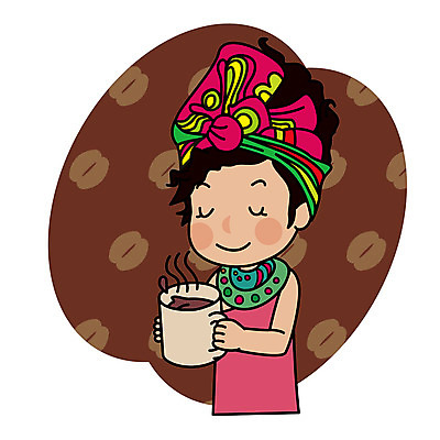 여자 커피 여행 일러스트 아프리카 한명 들기 상반신 성인 원두 세계여행 커피잔 전통의상 향기 국내일러스트 AI파일 1 전통 나라 음료 모션 잔 사람 세계 냄새 파일형식 벡터