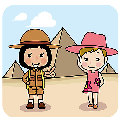 전신 모자 여자 여행 일러스트 아프리카 이집트 서기 성인 야외 두명 친구 우정 세계여행 피라미드 브이 기념촬영 국내일러스트 AI파일 건축물 잡화 나라 관계 모션 사람 손짓 세계 사진촬영 랜드마크 파일형식 벡터