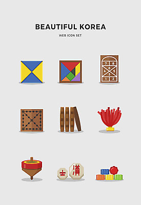 아이콘 한국전통 전통 사람없음 세트 전통놀이 윷놀이 팽이 제기차기 딱지 사방치기 공기돌 칠교놀이 2D아이콘 AI파일 장기놀이 놀이 한국 놀이용품 공기놀이 파일형식 벡터