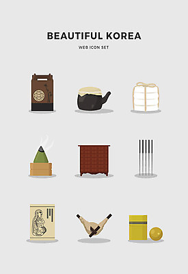 아이콘 한국전통 전통 사람없음 세트 한약 침술 동의보감 뜸 탕약 한약장 2D아이콘 AI파일 한국 약 한의학 서랍장 의술서적 파일형식 벡터