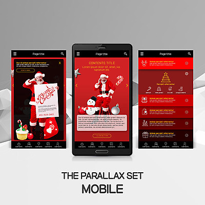 PSD 서양인 외국인 템플릿 남자 중년 50대 웹템플릿 크리스마스 눈사람 모바일 두명 빨간색 스마트폰 산타클로스 모바일템플릿 모바일웹 중년남자만 패럴렉스 이미지템플릿 기념일 컬러 사람 인종 성인 핸드폰 스마트기기 남자만 중년만 파일형식