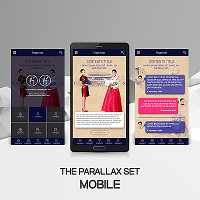 PSD 외국인 템플릿 한국전통 여자 웹템플릿 모바일 여러명 20대 성인 스마트폰 중국인 한복 치파오 청사초롱 모바일템플릿 모바일웹 성인여자만 패럴렉스 이미지템플릿 전통 다수 한국 사람 동양인 인종 청년 핸드폰 스마트기기 전통의상 초롱 여자만 성인만 파일형식