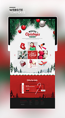 PSD 템플릿 남자 구두 웹템플릿 크리스마스 사이트템플릿 선물 한명 성인 빨간색 태블릿 홈페이지 홈페이지시안 장식볼 지팡이사탕 성인남자만 이미지템플릿 1 기념일 컬러 신발 사탕 사람 장식 전자제품 스마트기기 남자만 성인만 파일형식