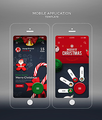 PSD 템플릿 리본 웹템플릿 크리스마스장식 크리스마스 디자인시안 모바일 사람없음 빨간색 스마트폰 홈페이지 산타클로스 털실 어플리케이션 모바일템플릿 모바일앱 이미지템플릿 기념일 컬러 핸드폰 스마트기기 실 파일형식