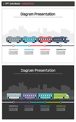 템플릿 그래프 사람없음 건물 세트 기차 PPT 프레젠테이션 문서템플릿 애니형PPT 이미지템플릿 건축물 육상교통 대중교통 파일형식