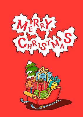 크리스마스 일러스트 사람없음 선물상자 크리스마스트리 썰매 국내일러스트 AI파일 기념일 선물 상자 파일형식 벡터