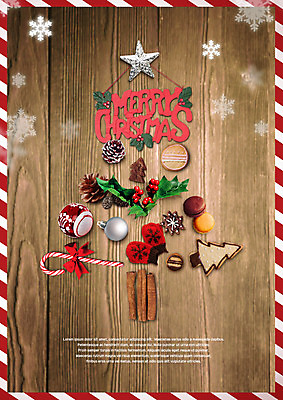 PSD 편집이미지 장갑 크리스마스 디저트 사람없음 장식볼 솔방울 지팡이사탕 이미지편집 잡화 기념일 음식 사탕 장식 파일형식