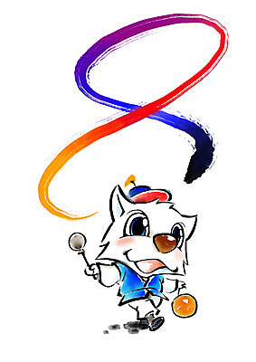 PSD 한마리 일러스트 캘리그라피 붓터치 새해 사람없음 개띠 강아지 한복 풍물놀이 사물놀이 번짐 개캐릭터 징 2018년 상모돌리기 무술년 국내일러스트 1 한국전통 동물캐릭터 타악기 국악기 국악 반려동물 전통놀이 십이지신 개 전통의상 전통공연 연도 파일형식 효과