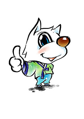 PSD 한마리 일러스트 캘리그라피 새해 사람없음 최고 개띠 강아지 한복 번짐 개캐릭터 2018년 무술년 국내일러스트 1 한국전통 동물캐릭터 반려동물 십이지신 개 전통의상 연도 파일형식 효과