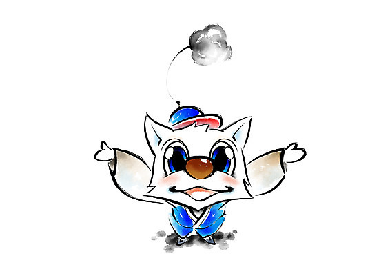 PSD 한마리 일러스트 캘리그라피 새해 사람없음 개띠 강아지 한복 번짐 개캐릭터 상모 2018년 무술년 국내일러스트 1 한국전통 동물캐릭터 반려동물 십이지신 개 전통의상 연도 파일형식 효과