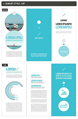 도형 템플릿 표지디자인 표지 ZIP 내지 리플렛 바다 하늘색 3단접지 그래프 팜플렛 사람없음 항구 원형 선박 인디자인 INDD 이미지템플릿 수상교통 교통시설 파란색 파일형식