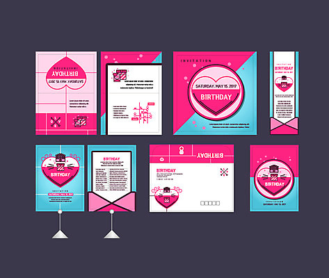 템플릿 배너템플릿 선물 이벤트 사람없음 세트 현수막 하트 축하 생일 생일케이크 전단 엽서 초대장 약도 생일카드 소봉투 행사세트 행사템플릿 AI파일 모양 배너 기념일 컨셉 지도 편지봉투 카드_감사 케이크 편지 홍보물 파일형식 벡터