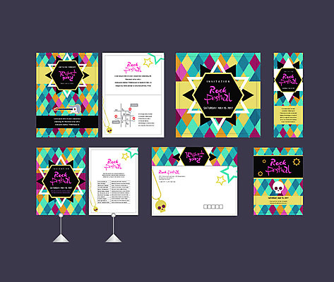 도형 템플릿 배너템플릿 해골 이벤트 사람없음 세트 축제 현수막 전단 엽서 초대장 약도 락페스티벌 지오메트릭 소봉투 행사세트 행사템플릿 AI파일 배너 지도 편지봉투 카드_감사 뼈 편지 홍보물 파일형식 벡터