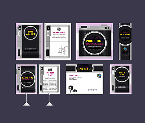 템플릿 배너템플릿 이벤트 사람없음 세트 카메라 사진촬영 현수막 전단 엽서 초대장 약도 삼각대 소봉투 행사세트 행사템플릿 AI파일 배너 지도 편지봉투 카드_감사 전자제품 촬영 편지 홍보물 파일형식 벡터