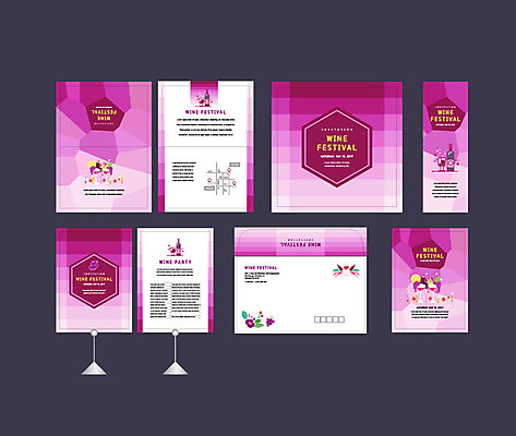 도형 템플릿 배너템플릿 포도 이벤트 사람없음 세트 와인 보라색 현수막 전단 엽서 초대장 약도 소봉투 행사세트 행사템플릿 AI파일 배너 컬러 지도 과일 편지봉투 카드_감사 주류 편지 홍보물 파일형식 벡터