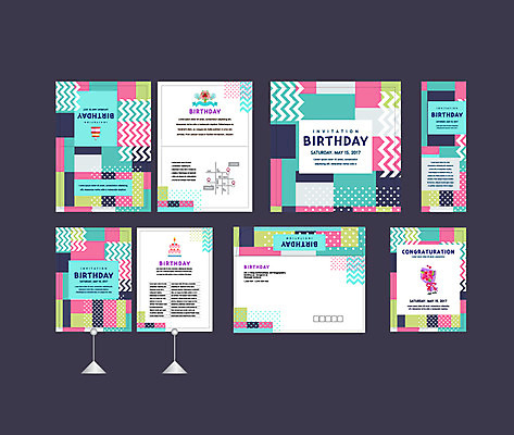 도형 템플릿 배너템플릿 이벤트 사람없음 세트 현수막 축하 생일 생일케이크 전단 엽서 초대장 약도 생일카드 지오메트릭 소봉투 행사세트 행사템플릿 AI파일 배너 기념일 컨셉 지도 편지봉투 카드_감사 케이크 편지 홍보물 파일형식 벡터