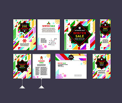 도형 템플릿 배너템플릿 겨울 눈꽃 이벤트 사람없음 세트 세일 현수막 전단 엽서 초대장 약도 지오메트릭 소봉투 행사세트 행사템플릿 AI파일 배너 계절 지도 편지봉투 카드_감사 눈_날씨 편지 홍보물 파일형식 벡터