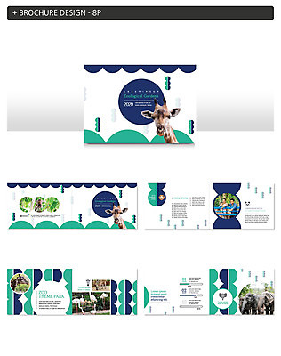 서양인 외국인 템플릿 여자 남자 ZIP 코끼리 동물원 팜플렛 20대 성인 두명 원숭이 플라밍고 기린 얼룩말 인디자인 INDD 이미지템플릿 포유류 조류 사람 인종 청년 말_동물 파일형식