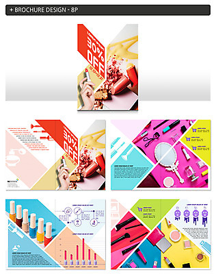 템플릿 손 ZIP 그래프 한손 한명 이벤트 팜플렛 신체부위 뷰티 세일 화장품 립스틱 향수 마스카라 매니큐어 손거울 뷰러 메이크업브러쉬 인디자인 INDD 이미지템플릿 1 사람 거울 화장용품 붓 파일형식