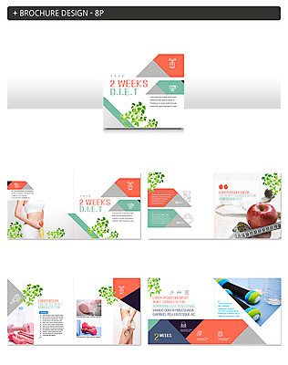 템플릿 여자 ZIP 다이어트 줄자 팜플렛 20대 성인 두명 신체부위 운동 아령 사과 물병 허리 인디자인 INDD 이미지템플릿 과일 자 건강 사람 청년 물통 파일형식