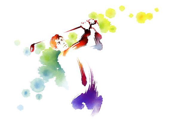 PSD 남자 골프 일러스트 캘리그라피 한명 들기 상반신 성인 운동 골프채 비즈니스맨 스윙 국내일러스트 1 포즈 비즈니스 모션 골프용품 건강 사람 구기 직장인 파일형식