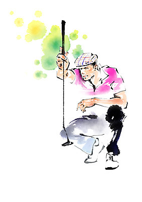 전신 PSD 남자 골프 일러스트 캘리그라피 한명 앉기 성인 운동 골프채 국내일러스트 1 모션 골프용품 건강 사람 구기 파일형식