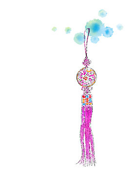 PSD 한국문화 한국전통 일러스트 캘리그라피 전통소품 사람없음 노리개 국내일러스트 동양문화 전통 한국 오브젝트 파일형식