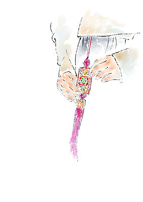 PSD 한국문화 한국전통 손 여자 일러스트 캘리그라피 전통소품 한명 한복 노리개 저고리 옷고름 국내일러스트 1 동양문화 전통 한국 사람 신체부위 전통의상 오브젝트 파일형식